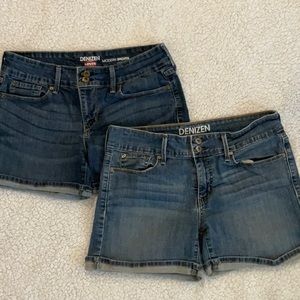 2 pairs size 4 Denizem by Levi’s shorts